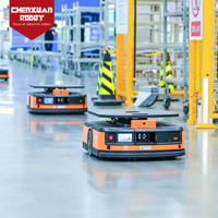 Robot AMR de levage efficace, robot mobile autonome à navigation par fusion pour la manutention de palettes en entrepôt