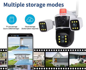 Câmera de Segurança VESAFE <span class=keywords><strong>Dome</strong></span> com Visão Noturna, Zoom de 10X, 350 Graus de Vigilância, 6MP CMOS, IP65 à Prova d'Água, WiFi, PTZ - Product Image 5