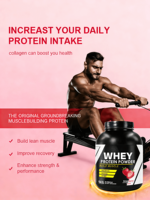 Penjualan Panas Bubuk Protein Whey Isolat Rasa Stroberi untuk Dewasa, untuk Pertumbuhan Otot 20-29g Per Sajian 1kg, Pendukung Kebugaran Gym