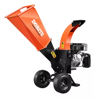 Dorite 7HP 212cc Mini broyeur de bois Moteur à essence Approbation CE 3 pouces 75mm Diamètre du bois Forêt Machine à usage domestique Broyeur de bois