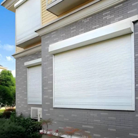 Stores enrouleurs électriques en aluminium moderne, à lames, insonorisés et adaptés aux maisons, aux bureaux et à la décoration