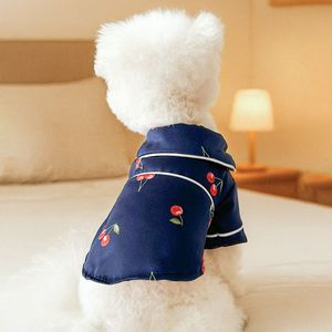 Pyjamas en soie à deux pattes sur mesure, mignons et élégants, pour chats et petits chiens - Product Image 6
