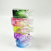 Échantillon gratuit de bouteille de parfum de voiture en verre transparent en forme de pomme corde personnalisée bouteille de désodorisant de voiture de parfum suspendu vide