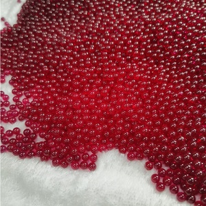 ลูกปัดพลอยทับทิมสังเคราะห์ทรงกลมขัดเงาสูง ขนาด 4.0 มม. ราคา ลูกปัดพลอยคอรันดัมสังเคราะห์ รูปทรงไข่มุกทับทิม - Product Image 5