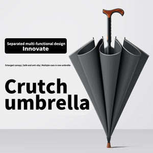 Los paraguas de bastón recto para caminar son adecuados para montañeros y ancianos desmontables - Product Image 6