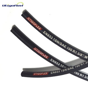 Áp lực cao tổng hợp cao su <span class=keywords><strong>SAE</strong></span> <span class=keywords><strong>100</strong></span> R1 bện dây thép ống thủy lực ống trong mịn hoặc bề mặt vải - Product Image 5