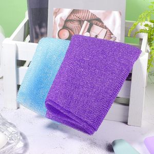 Balle exfoliante pour le dos avec logo personnalisé, colorée, longue, pour le bain, en tissu de beauté pour la peau, lavage corporel, loofah, éliminateur de peaux mortes, nettoyage - Product Image 5
