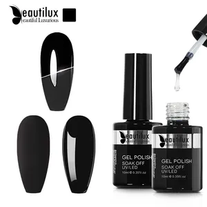 Beautilux Private Label Top Coat Nail Transfer Gel Primer Rubber Base Velvet Art Design Clear 10ml LED UV Gel