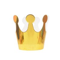 10 chapeaux d'anniversaire mignons en forme de couronne or et argent, accessoires de fête pour bébés, enfants, photos et décorations