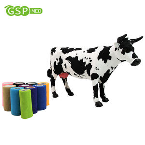 Perban Hewan Peliharaan Non-Woven 10cm*4.5m, Perban Elastis Perekat Sendiri, Perban Kohesif Multiwarna - Product Image 2