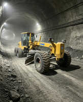 Niveleuse à moteur XCMG d'occasion pour projets de construction de tunnels, métros et infrastructures souterraines urbaines