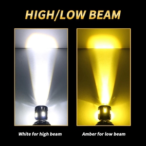 <span class=keywords><strong>H4</strong></span> <span class=keywords><strong>H6</strong></span> BA20D P15D haz Alto y Bajo blanco amarillo motocicleta LED faro bombilla antiniebla Scooter Eléctrico motocicleta accesorios 12V - Product Image 4