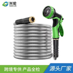 Stainless Steel Garden Hose With 10 Function Water Gun Variable Spray Patterns For Garden Watering And Car Wash - Product Image 5