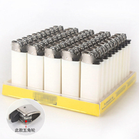 Briquets à gaz en plastique avec roues à poncer, autres briquets pour sol, encendedores