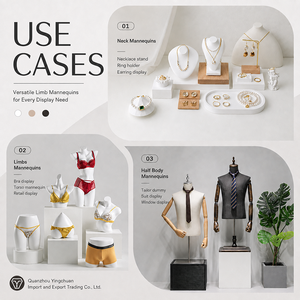 <span class=keywords><strong>Mannequin</strong></span> unisexe en FRP de qualité supérieure <span class=keywords><strong>pour</strong></span> présentation du <span class=keywords><strong>buste</strong></span>, personnalisation usine - Product Image 5