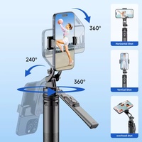 Perche à selfie C19 C18 anti-tremblement, trépied rétractable avec suivi du visage, stabilisateur de cardan, accessoire de suivi, support de téléphone portable