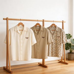 Chemises hawaïennes à manches courtes pour <span class=keywords><strong>homme</strong></span>, coupe ample, col polo, séchage rapide, performance, avec impression de logo personnalisé, idéales pour l'été - Product Image 3