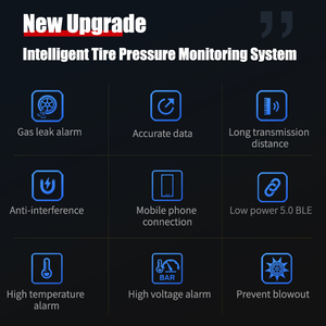 New Design <strong>Truck</strong> Motorcycle Car <strong>TPMS</strong> Sensor <strong>Bluetooth</strong> 5.0 TPMSII for Android IOS Phone Tire Pressure Detector Universal Vehicles - Product Image 6