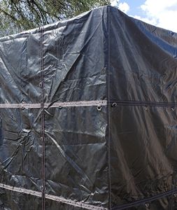 Fournisseur chinois, prix bas, bonne qualité, <span class=keywords><strong>bâche</strong></span> de protection contre la fumée <span class=keywords><strong>pour</strong></span> camion à plateau, 8'x8'x2', avec nez ajusté - Product Image 3