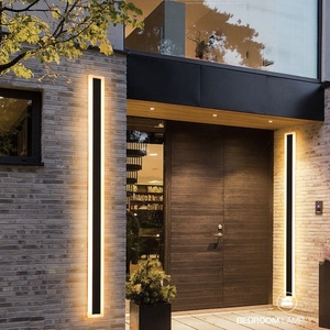 Lâmpada de parede impermeável ao ar livre Villa pátio varanda porta parede pilar parede externa lavagem lâmpada luz exterior