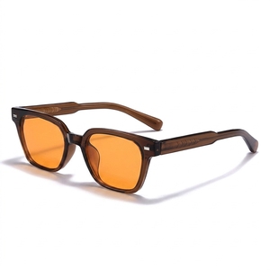 Lunettes de protection <span class=keywords><strong>anti</strong></span>-lumière bleue à monture ronde, verres TR90, pour la conduite de nuit, bloquant la lumière rouge, orange, jaune et bleue - Product Image 4