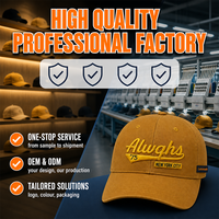 Casquette de baseball personnalisée avec logo, 6 panneaux, visière incurvée, jaune moutarde, vente en gros, OEM, ODM, fournisseur direct d'usine