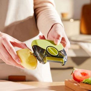 3-in-1 Multi-Functional Household Kitchen Potato Cutter Fruit & <b>Vegetable</b> Peeler Scraper-Premium Paring Knife - Product Image 4