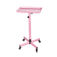 Chariots de travail pour salon Chariot de salon de coiffure Chariot de coiffure Plateau avec roues Mobilier de salon en or Moderne 50pcs Hauteur réglable