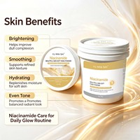 Masque en poudre JMFREE Soft 500g à la niacinamide, éclaircissant, anti-taches, qualité spa, OEM, marque privée