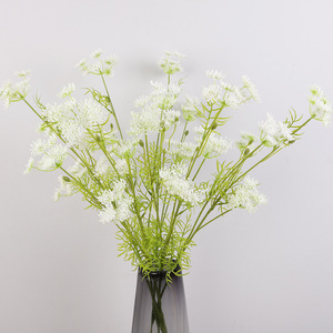 Fleur artificielle en plastique à quatre branches, haute simulation, pour décoration intérieure, décoration de mariage, matériel floral - Product Image 3