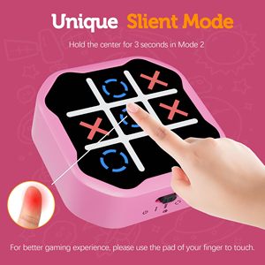 3 Trong 1 Điện Tử Tic Tac Toe Trò Chơi Kỹ Thuật Số Tic Tac Toe Bolt Trò Chơi Với Chế Độ Im Lặng Học Tập Di Động Đồ Chơi Quà Tặng - Product Image 2