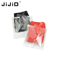Sacs en plastique pour t-shirts en gros JiJiD, sacs givrés, logo personnalisé, emballage en plastique scellé pour t-shirts, sacs à fermeture éclair transparents