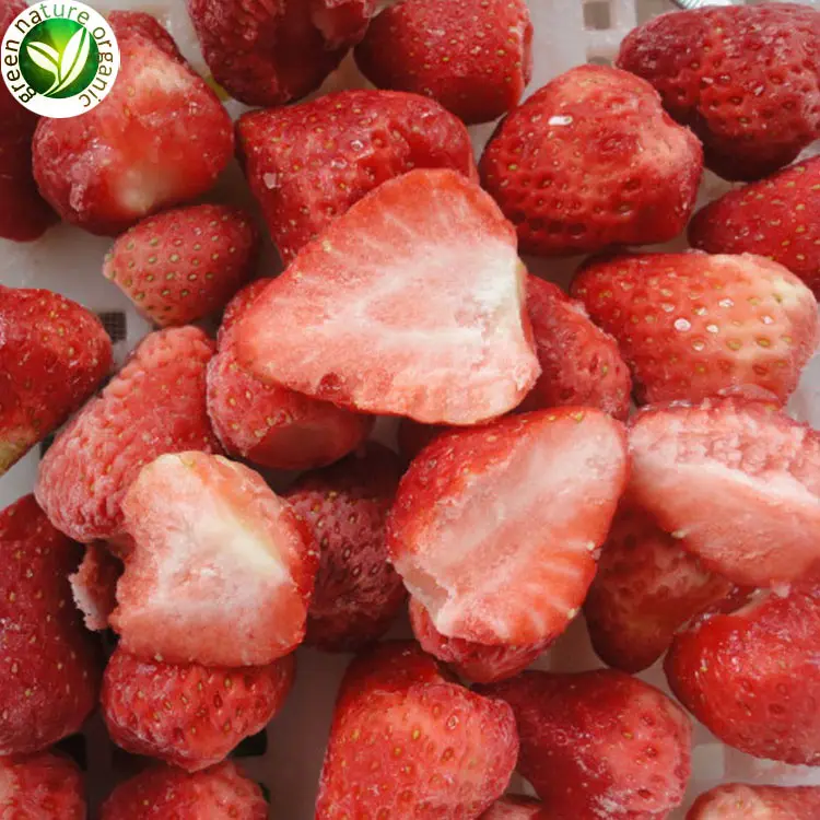 Frozen non-sugar granules strawberry crumbs baked raw strawberry Dice Sliced Chunk Diced Block Cubes Cuts grain Wholesale price