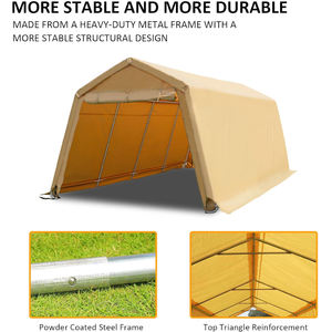 13x20ft Peak Style Toit Polyéthylène bache <span class=keywords><strong>abri</strong></span> voiture exterieur Pour Véhicules Stockage Événements - Product Image 4