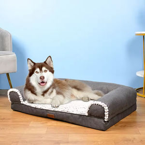 سرير كلاب طبي مضاد للانزلاق مع رغوة ذاكرة مبردة بالجل وطبقة داخلية مقاومة للماء - Product Image 1