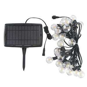 옥외 방수 25 LED G40 S14 전구 결혼식, 안뜰, 정원, 호텔을 위한 태양 강화된 크리스마스 요정 끈 빛 - Product Image 1