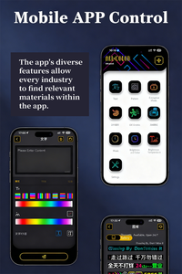 LEDフレキシブルディスプレイスクリーン電子ビルボードショップ広告フルカラーソフトスクリーンDIY編集可能スクロールテキストスクリーン時計 - Product Image 5