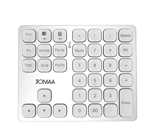 Rechargeable BT Wireless Mini Numeric Keypad Keyboard 36 Keys USB Type-C Data Entry in Stock