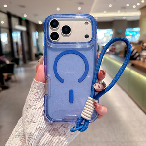 เคสใสไม่เหลืองพร้อมรูสำหรับสายคล้องและแม่เหล็กสำหรับ iPhone 18 Pro Max 17 Air 16 15 14 13 Plus - Product Image 5