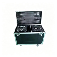 LARGLUX Éclairage de Scène Lyre Motorisée Flight Case Contrôle DMX512 LED RGB Construction ABS IP33 6000K Garantie 3 Ans Utilisation DJ