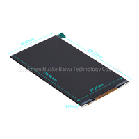 Écran tactile personnalisable de 5,0 pouces, affichage vertical, noir standard, luminosité de 350 cd/m², mode IPS, interface MIPI, module LCD 31 broches