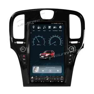 Chrysler 300C için 13.6 inç dikey Android 12 araba radyo Stereo 300 300S 2011-2023 multimedya GPS navigasyon Video oynatıcı ekran