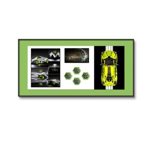 Marco de Exhibición de Arte Mural 3D de Superautos para Modelos de Coches de Carreras <span class=keywords><strong>Lego</strong></span> Technic, Decoración de Lujo Enmarcada, Regalo de Decoración de Arte Mural para Oficina y Hogar - Product Image 5