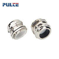 Presse-étoupe basse tension en laiton nickelé PULTE PG36 |   Connecteur métallique étanche IP68 certifié CE/ROHS 24-32mm électrique