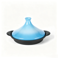 Tajine classique en fonte avec couvercle en céramique, ustensile de cuisine marocain pour la maison, les restaurants et les hôtels (vente en gros)