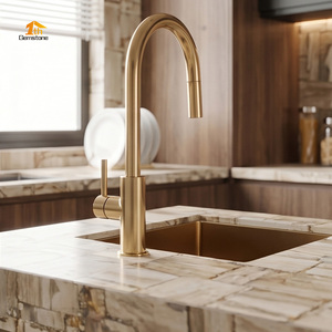 Piano Cucina e Rivestimento per Isola in Legno Pietrificato Naturale Marrone Chiaro Personalizzato - Product Image 5