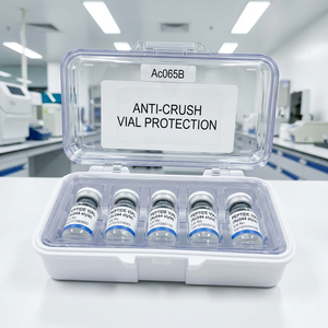 Boîtier rigide en PP à 5 compartiments avec fermeture à pression - Rangement compact et portable pour la distribution en essais cliniques - Product Image 3