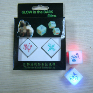 LED luminoso sexo dados que de juego de adultos par juego coqueteando tamiz postura dados juguetes sexuales para adultos - Product Image 6