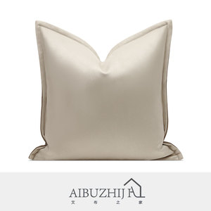 Aibuzhijia nâu giả da gối trường hợp & Đệm trường hợp sofa đệm bìa trang trí nhà gối Bìa - Product Image 2