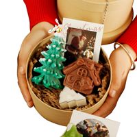 Coffret cadeau luxueux de bougies de Noël faites à la main pour les célébrations du Nouvel An-avec arbre de Noël Père Noël Pâques Thanksgiving